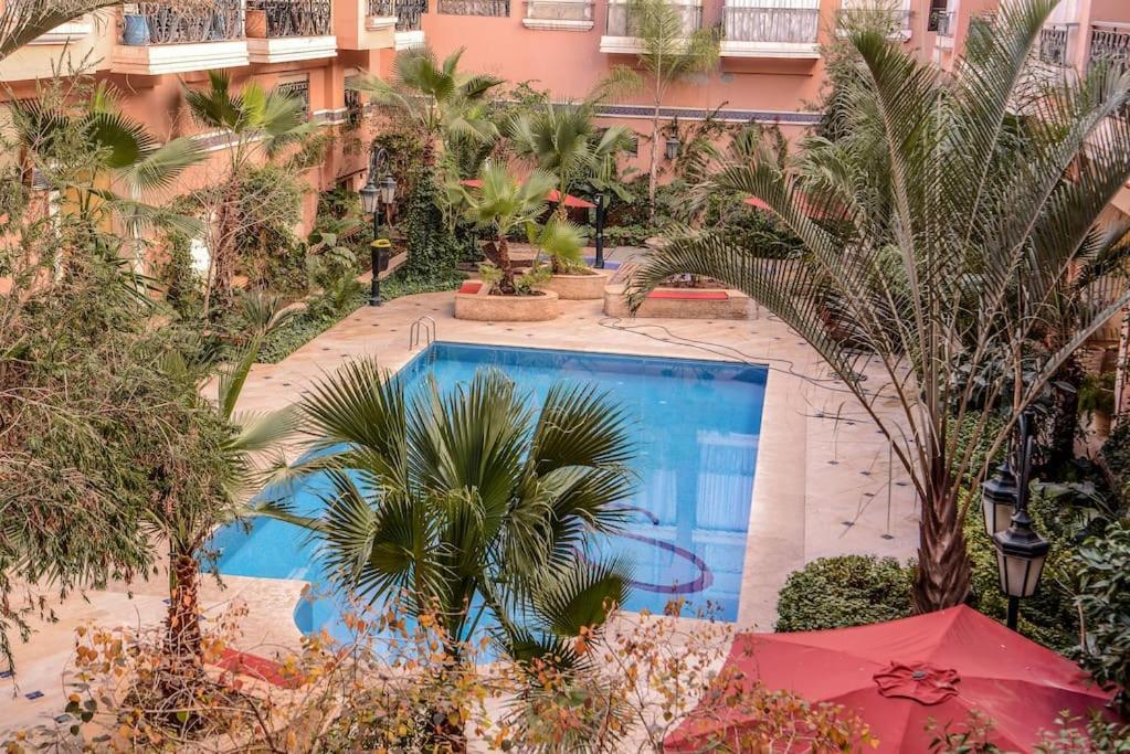 Beautiful, Great Equipped 122 M Holiday Apartment Near Majorelle Garden And Gueliz With Pool Views And A Large Balcony And Terrace Marrakesch Exterior foto